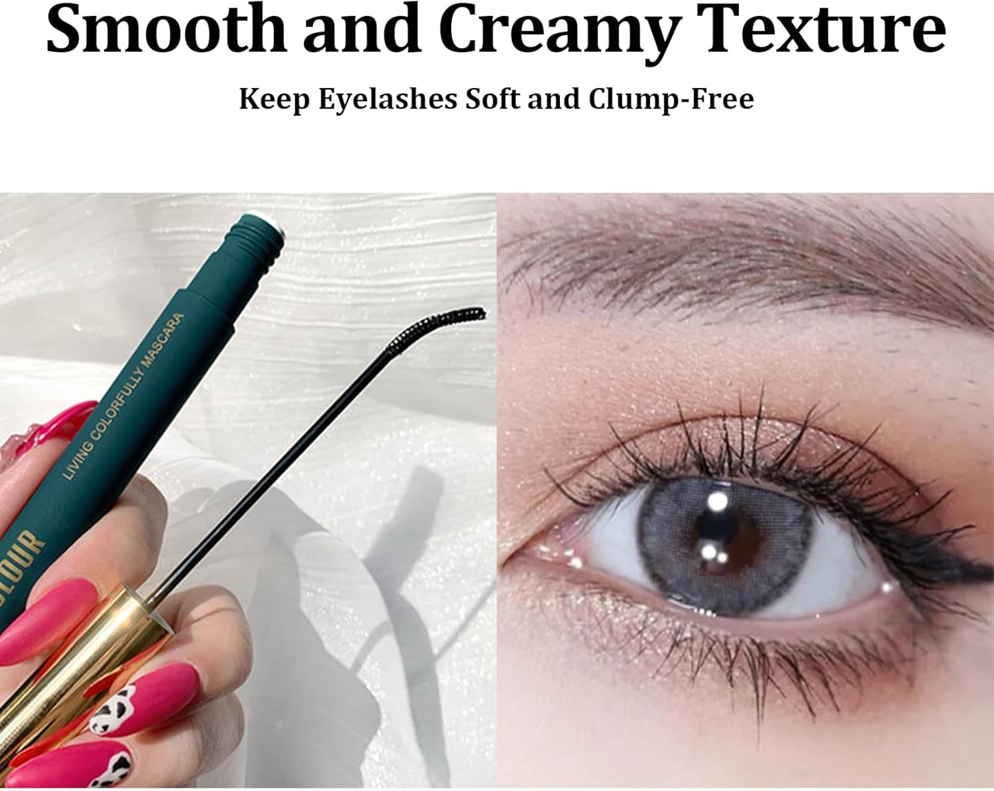 Mascara Black Volume and Length Waterproof Sensational Thrive Eye Lash Colour Vegan Formula in Deep Black Brush Long Lasting Fibre Mascaras Smudgeproof Make-Up