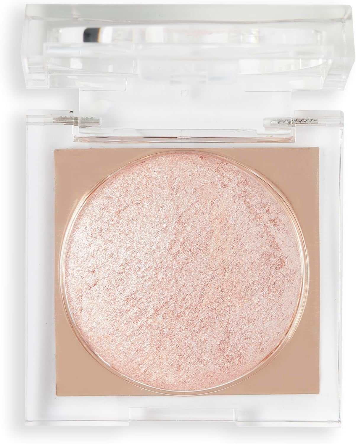 Makeup Revolution Beam Bright Highlighter, All over Face Glow, Powder to Liquid Formula, 5 Different Shades, Rose Lustre
