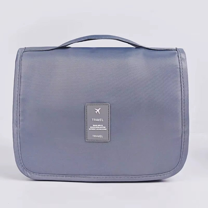 Portable Travel Toiletry Bag, Waterproof Hanging Storage Bag, Mesh Pockets Hook Cosmetic Bag, Travel Accessories,Makeup Bags