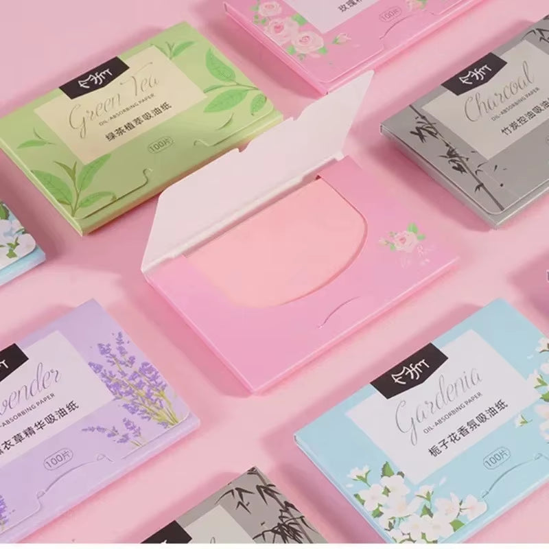 5 Box Matte Face Wipes Oil Control Oil-Absorbing Face Cleaning Beauty Makeup Tools Accessories Facial Oil Blotting Sheets Paper