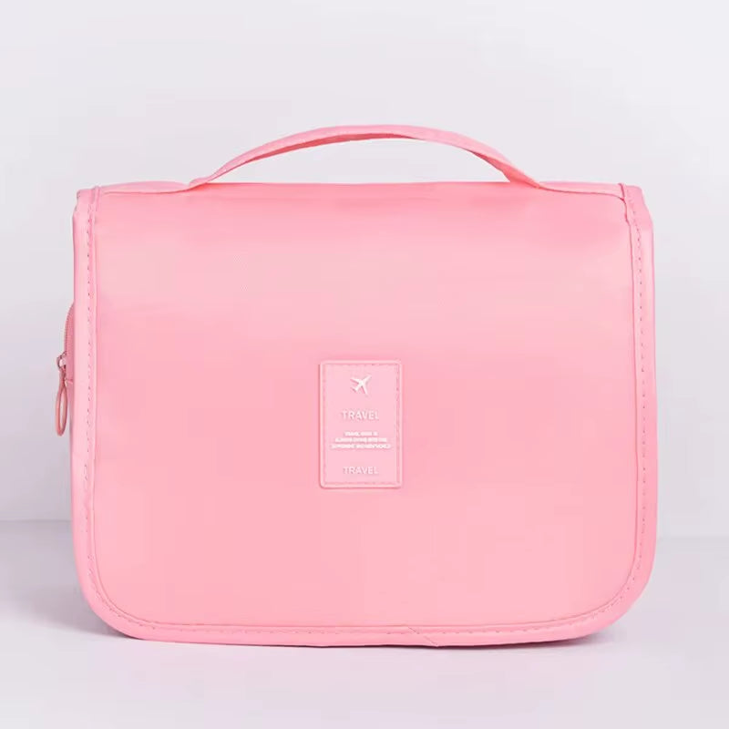 Portable Travel Toiletry Bag, Waterproof Hanging Storage Bag, Mesh Pockets Hook Cosmetic Bag, Travel Accessories,Makeup Bags