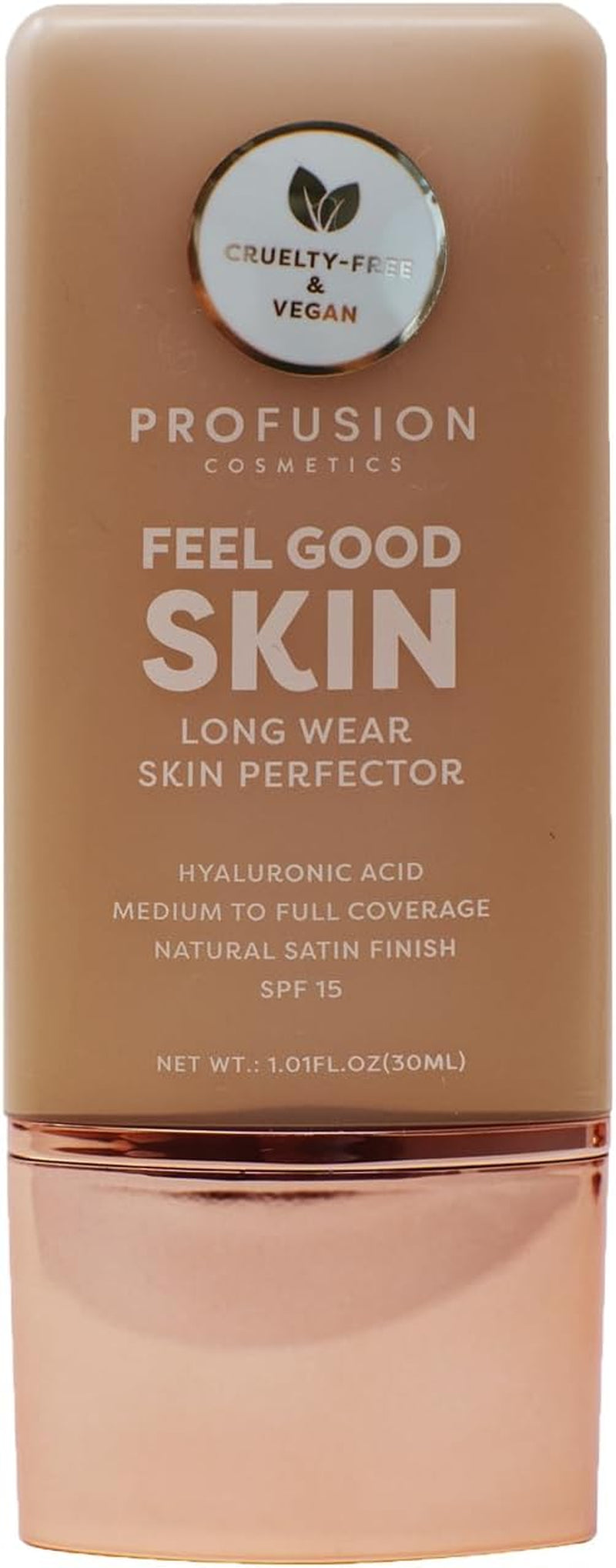Lightweight Liquid Foundation for a Flawless and Elegant Radiance, Breathable Makeup for Improves Uneven Skin Tone, Cruelty-Free - Tan 5