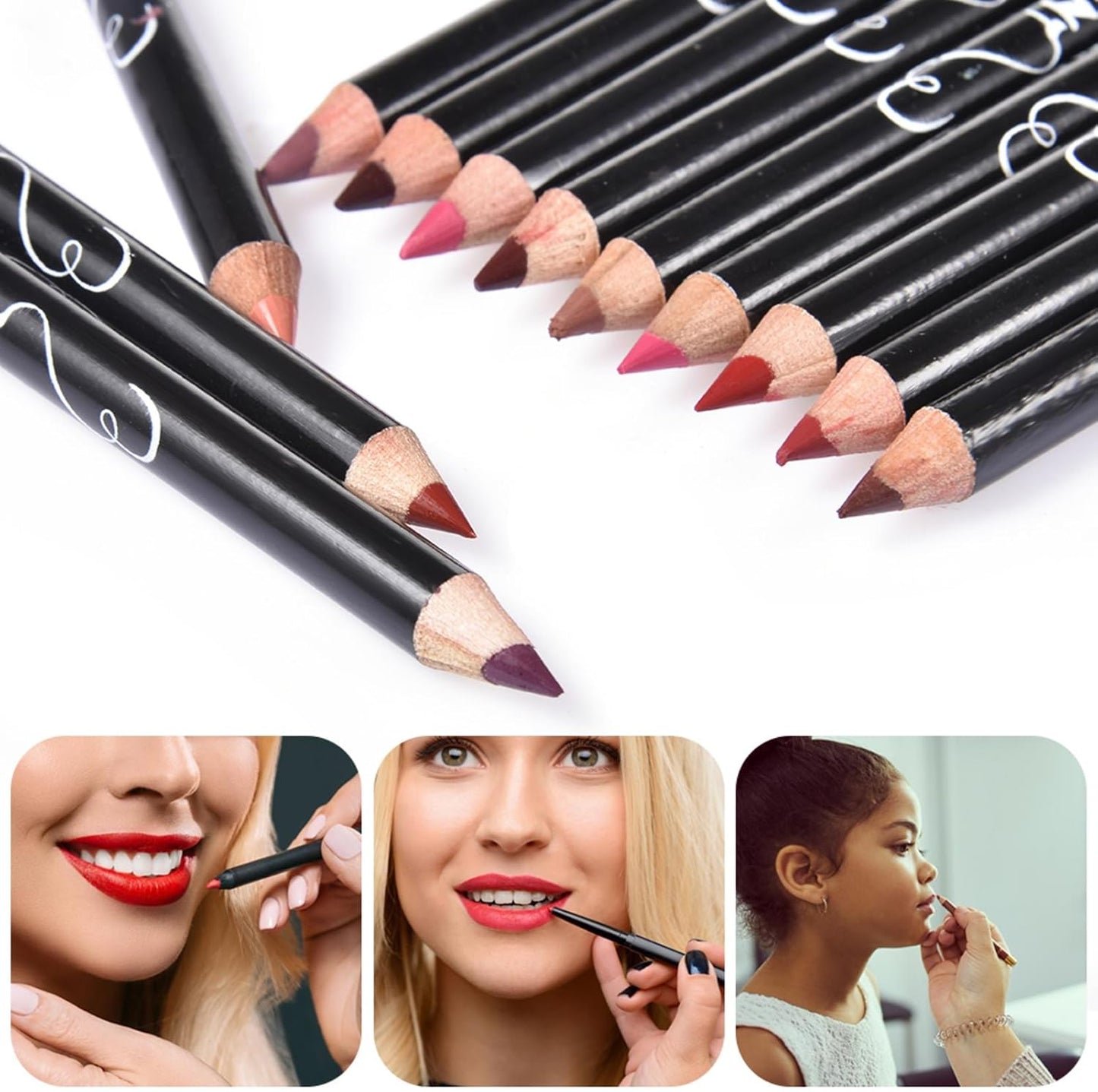 Lip Liner Pencil Set | Lip Liner | Lip Liner Set Matte | Lips Liners Sets Variety Pack, Lips Liners Sets with Moisturizing Formula, Lips Liners Set for Professional Makeup