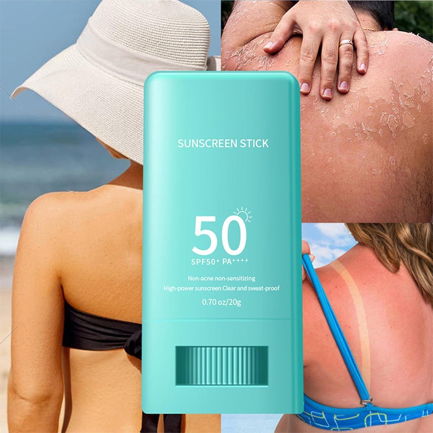Sun Cream Stick SPF 50, Sunscreen Stick, Face Sunscreen, Long Lasting, Easy Use, All Skin Types