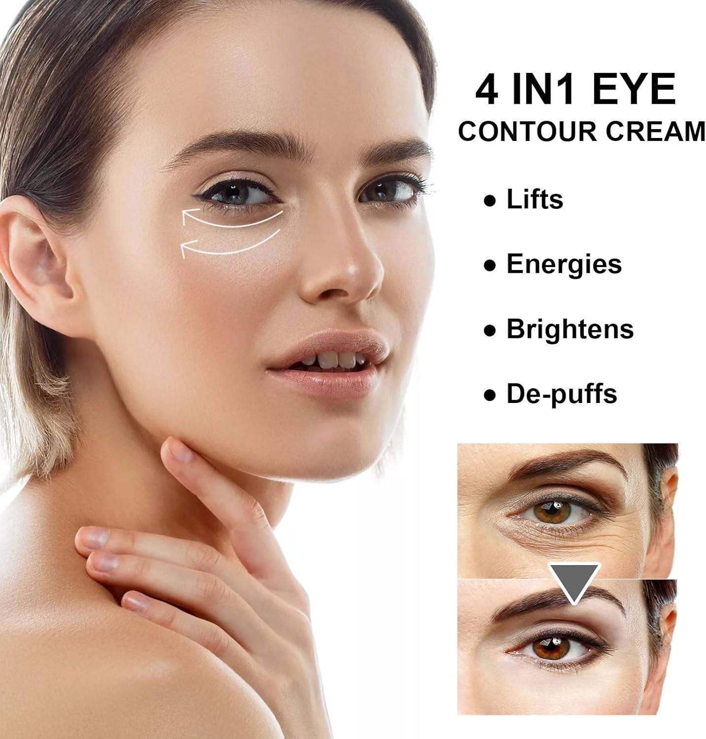 Retinol Intense Reactivating Eye Cream,Retinol Eye Cream,Dark Circles under Eye Treatment Women,Anti Aging Eye Cream,Eye Cream for Dark Circles and Puffy Eyes,Eye Bags Remover,Eye Cream for Wrinkles