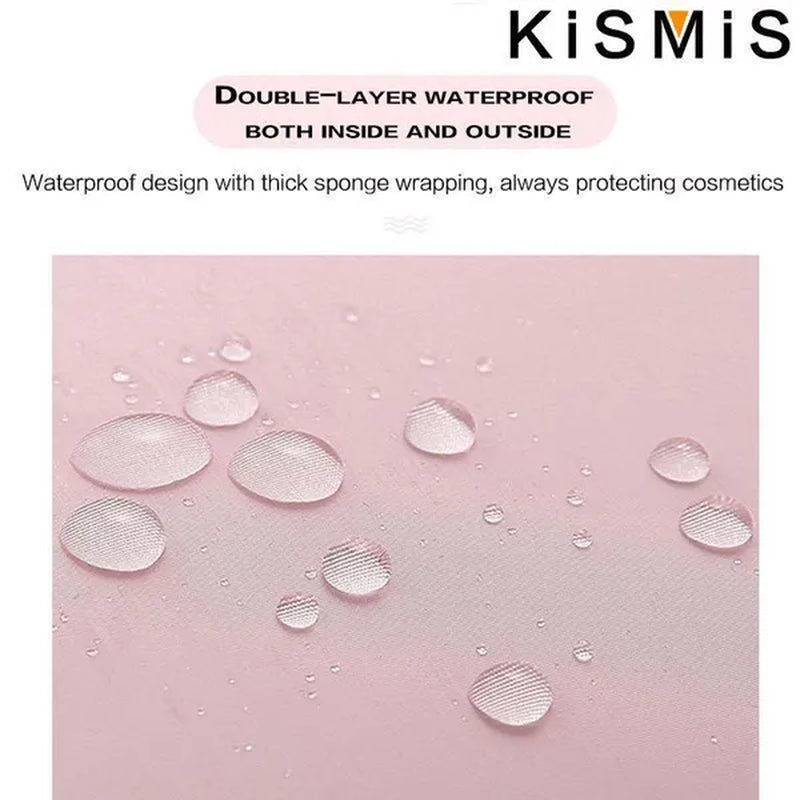 KISMIS 1PC Makeup Bag Travel Make up Organiser Bag Storage Vanity Case Makeup Bags for Women Makeup Box Cosmetic Bags with Compartments