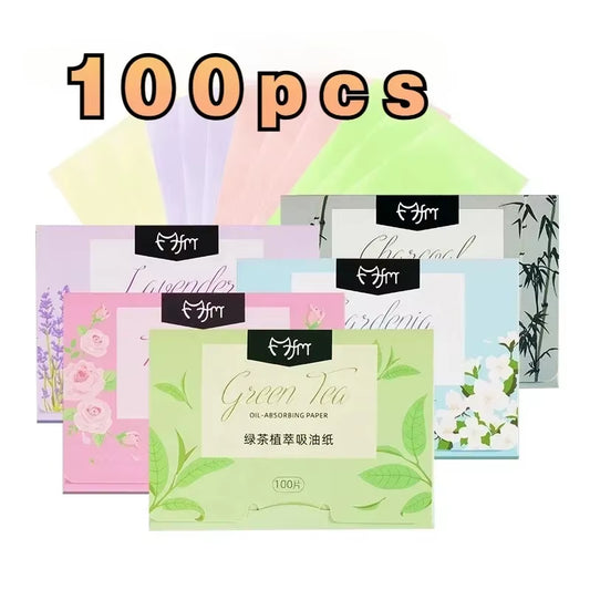 5 Box Matte Face Wipes Oil Control Oil-Absorbing Face Cleaning Beauty Makeup Tools Accessories Facial Oil Blotting Sheets Paper