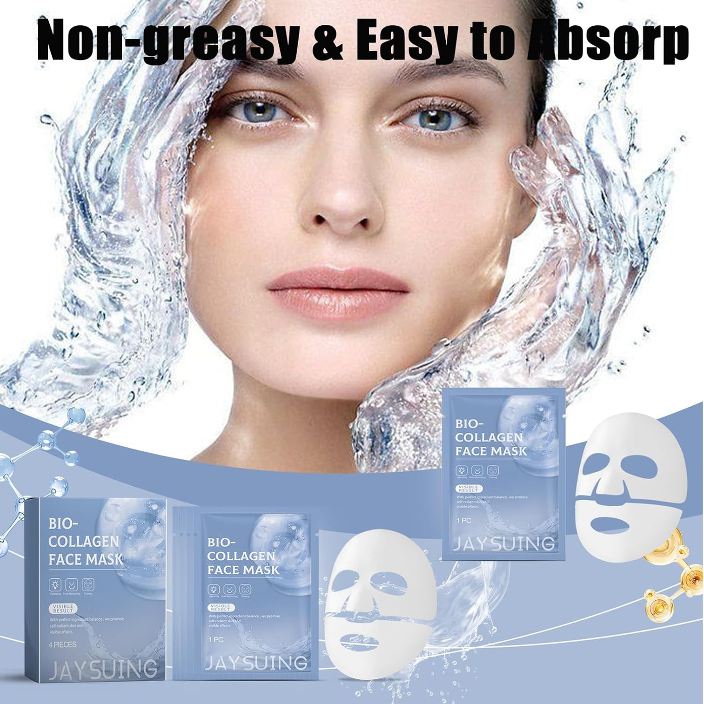Bio Deep Collagen Overnight Face Masks (4pcs) | Hydrating | Firming
