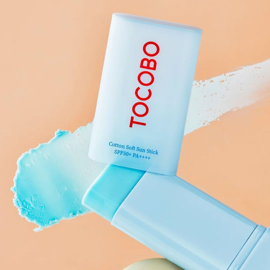 TOCOBO Cotton Soft Sun Stick SPF50+ PA++++ – Vegan Matte Sunscreen for Oily, Acne-Prone & Sensitive Skin