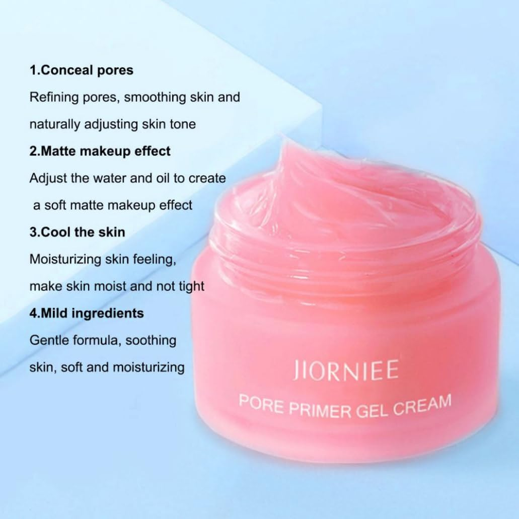 Jiorniee Face Makeup Primer, Pores Shrink, Concealer Cream - 30ml