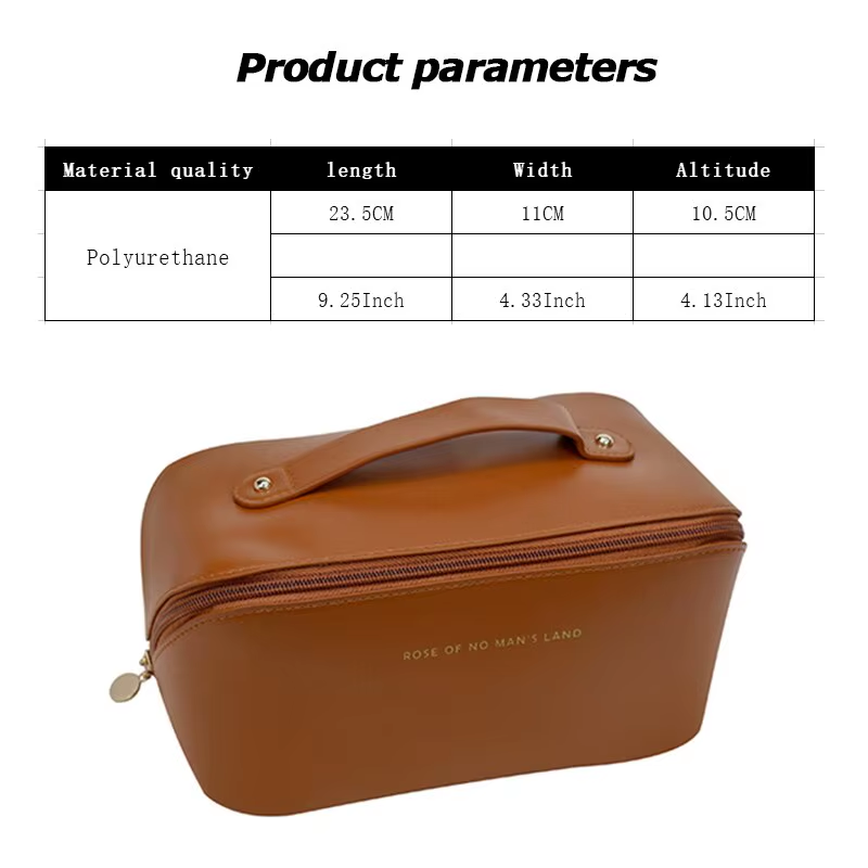 Fashion Large Capacity Makeup Bag – Portable Cosmetic Organizer for Travel & Daily Use