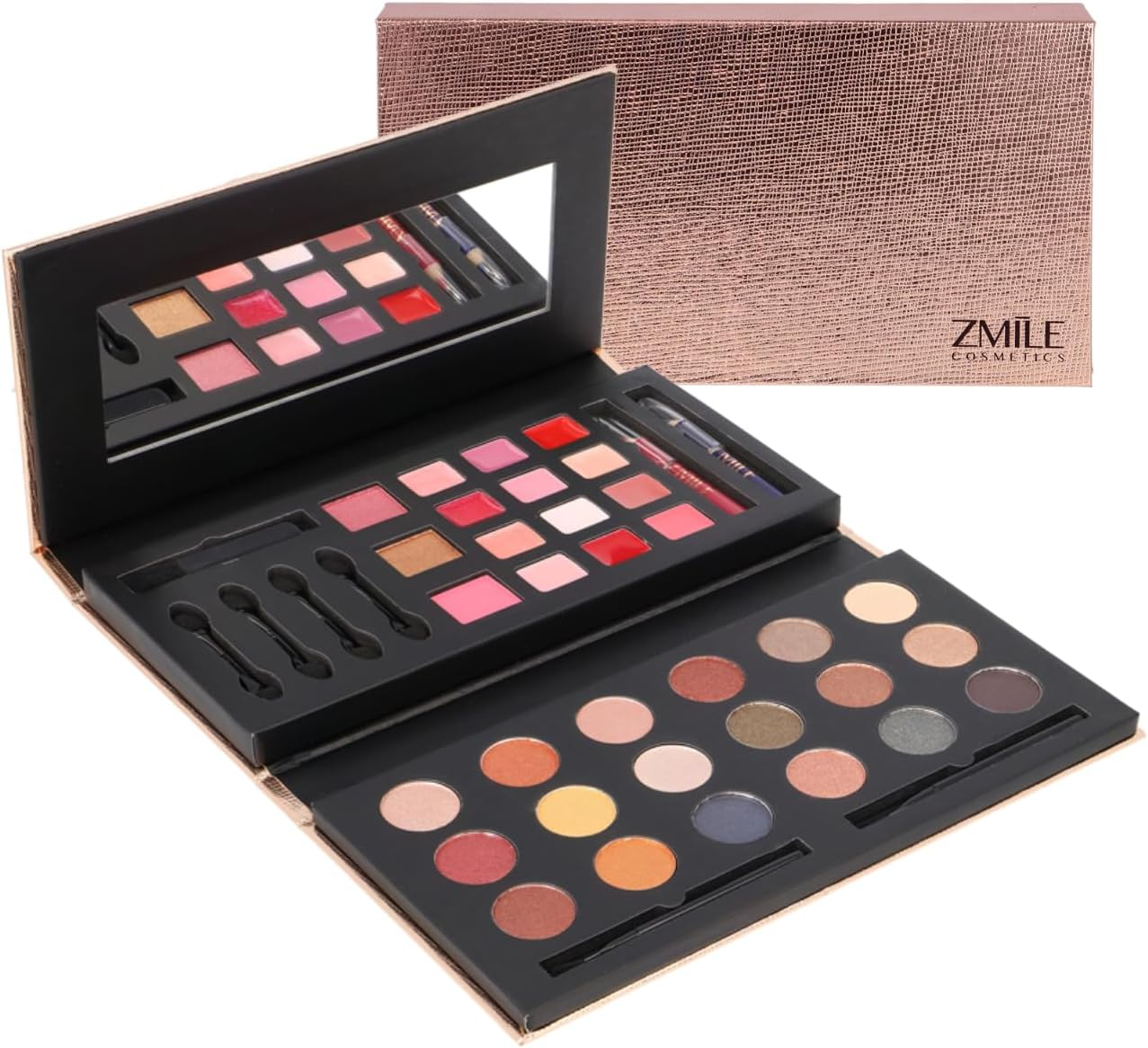 ZMILE Glam to Go Beauty Box - Vegan Cosmetics with Mirror