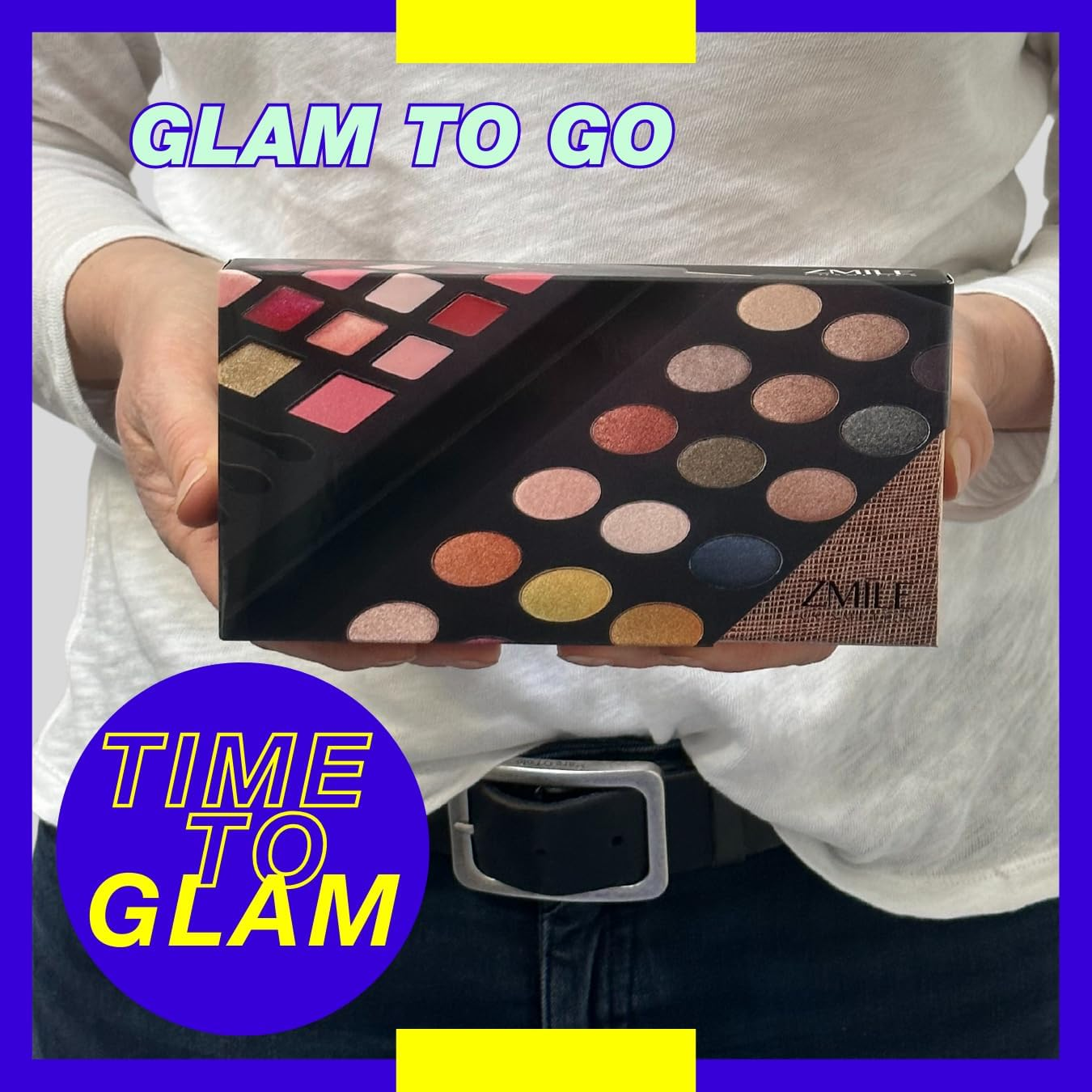 ZMILE Glam to Go Beauty Box - Vegan Cosmetics with Mirror