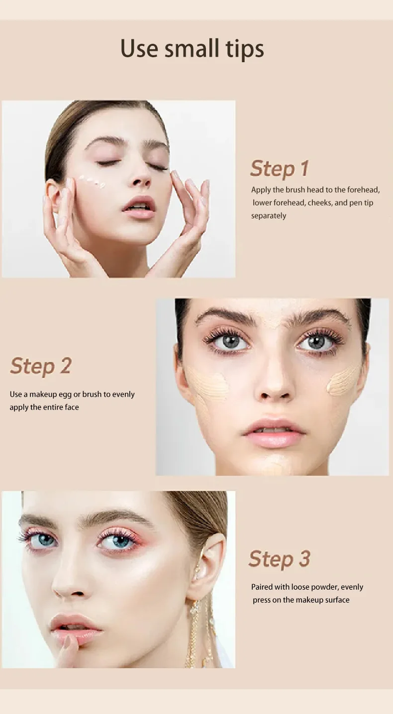 High-Coverage Matte Liquid Concealer – Waterproof, Long-Lasting & Oil-Control Formula