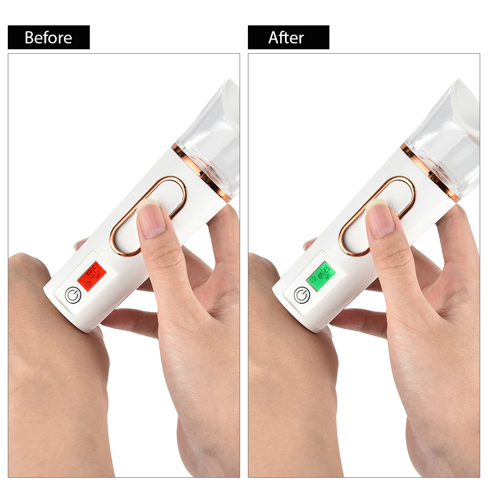 Nano Facial Sprayer – Rechargeable Portable Face Steamer & Hydrating Mist Device