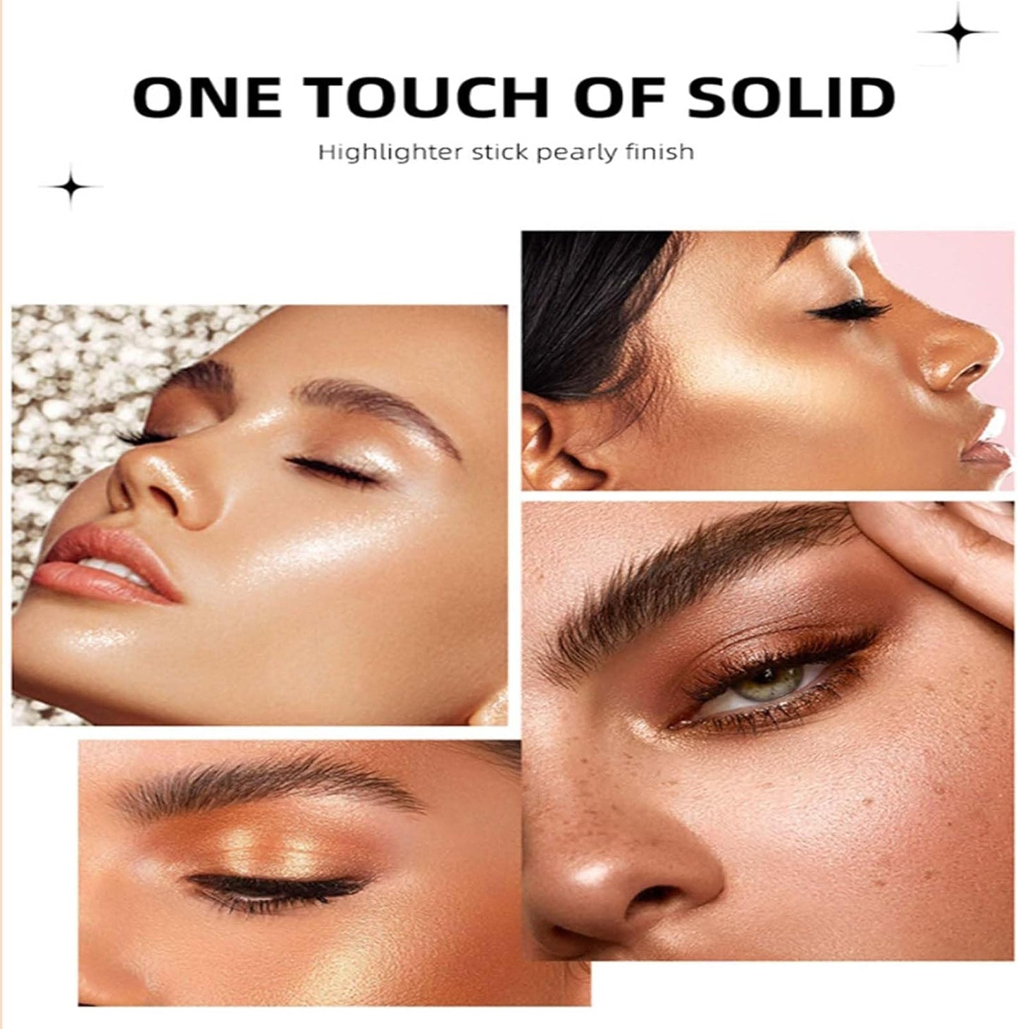 3PCS Contour Highlighter Blush Sticks - Natural Blush Contour and Highlighter Set - Bronzer Contour Sculpt the Face - Non-Greasy Waterproof Long-Lasting Effect Face Makeup