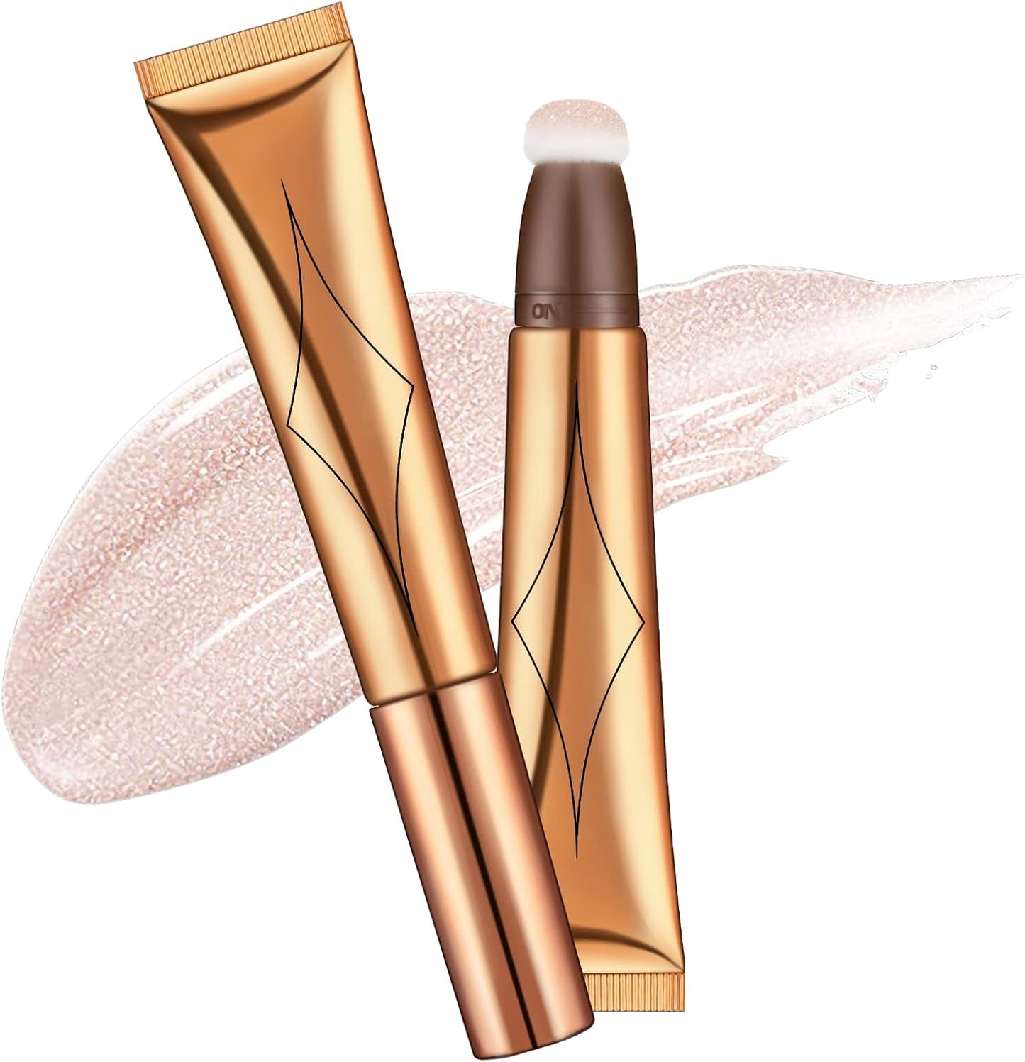 Contour Beauty Wand, Liquid Highlighter Contour Beauty Wand with Cushion Applicator, Matte Liquid Blush Wand, Long Lasting Smooth Lightweight Beauty Wand Makeup