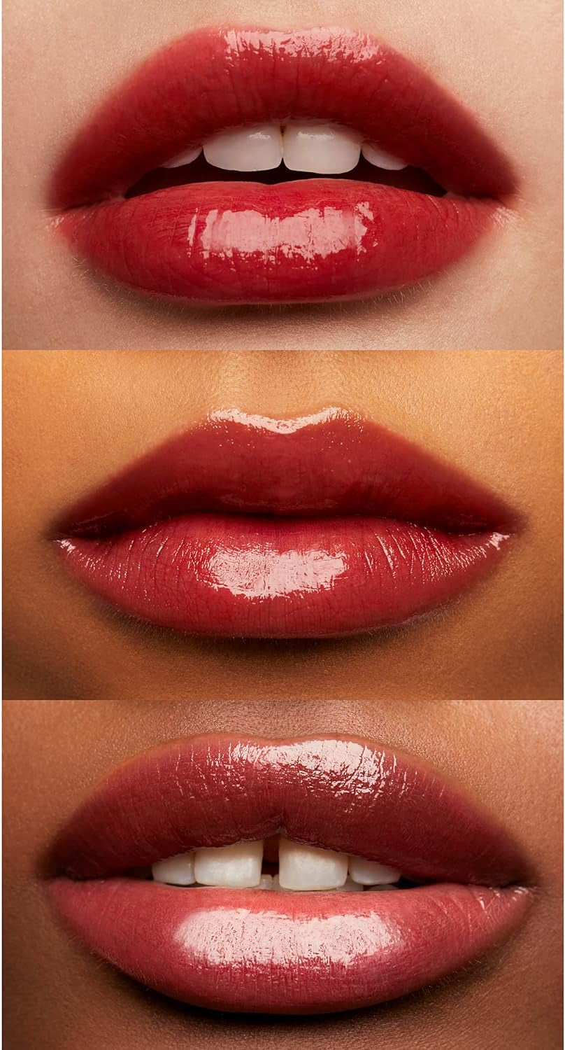 Cosmetics Glossy Lip Stain, Lightweight, Long-Wear Lip Stain for a Sheer Pop of Colour & Subtle Gloss Effect, Power Mauves