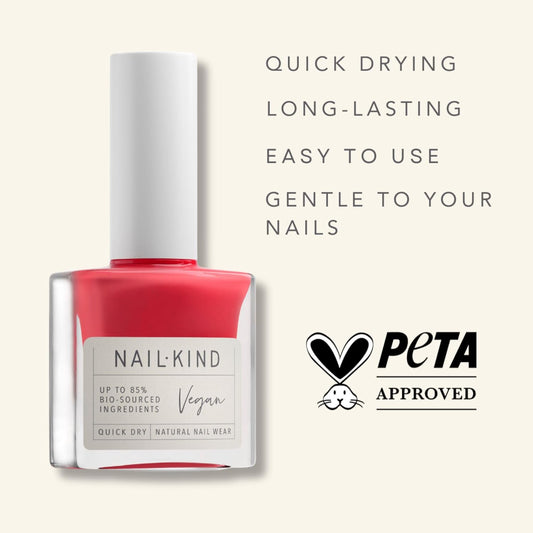 Red Nail Polish - Popsicle Party - Bright-Nails Red Nail Varnish - Vegan Nail Lacquer - Peta Certified + Cruelty Free - Quick Drying Long Lasting - Chip Resistant Manicure - 8Ml