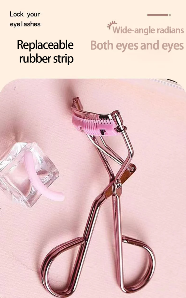 Professional Rose Gold Eyelash Curler, Ladies Accessories Quick Styling Compact Portable