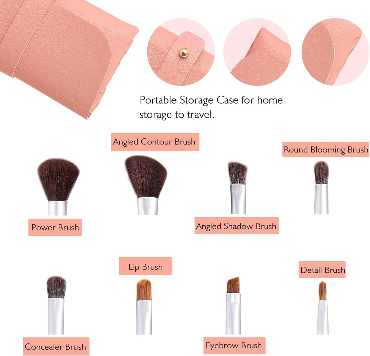 Makeup Brushes Makeup Brush Cosmetic Brush Kit Travel Makeup Bag Beauty Tool for Women