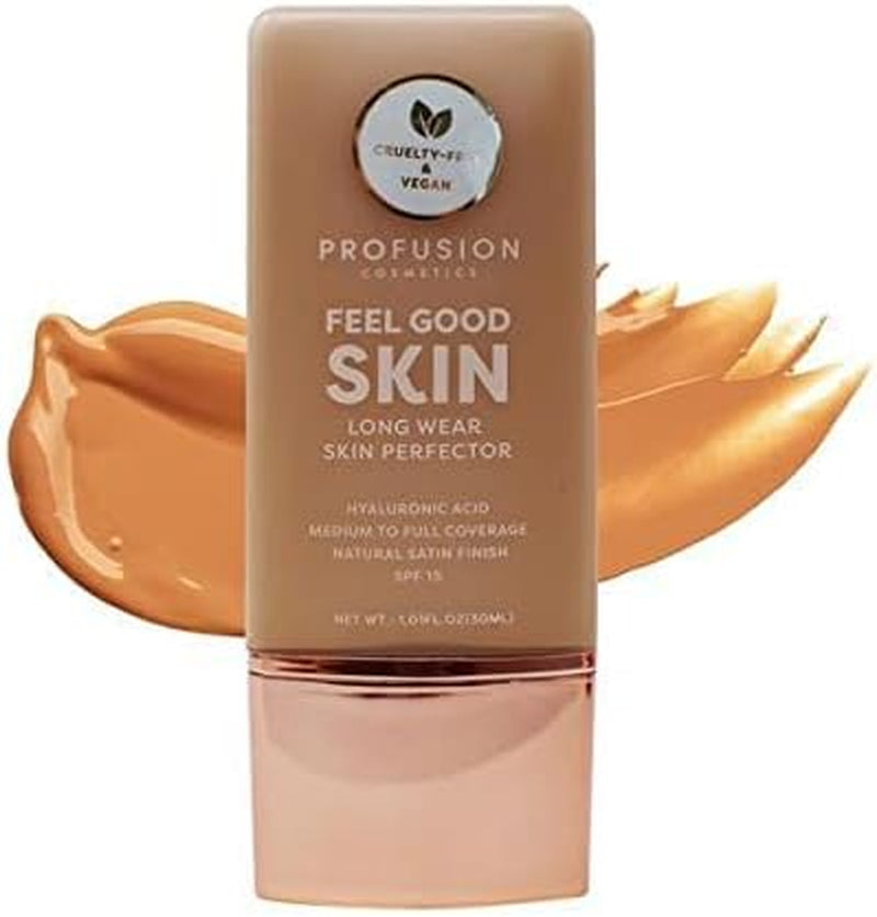 Lightweight Liquid Foundation for a Flawless and Elegant Radiance, Breathable Makeup for Improves Uneven Skin Tone, Cruelty-Free - Tan 5