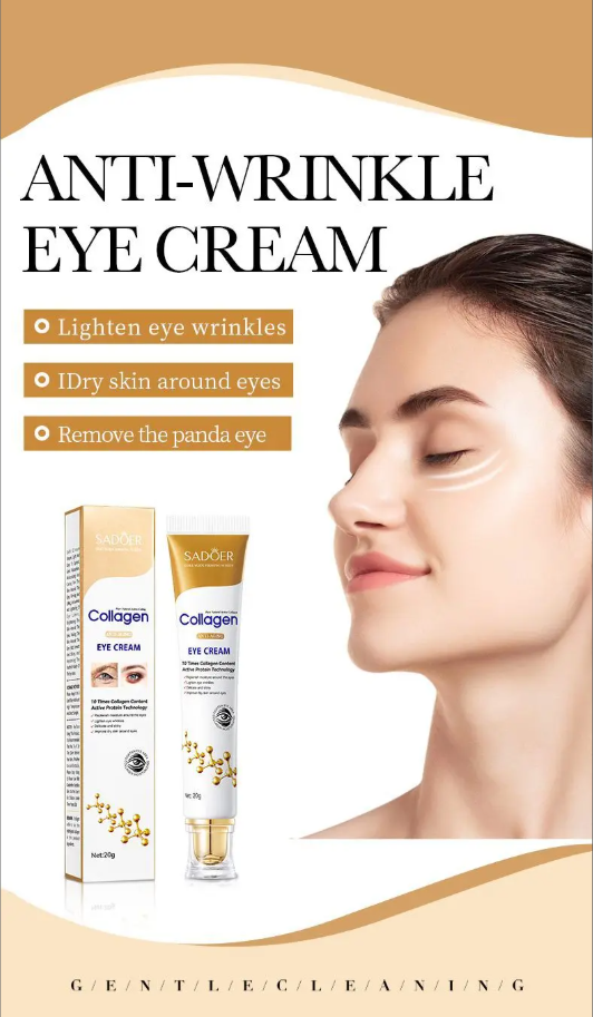 SADOER Collagen Eye Cream Skincare - Anti Dark Circles, 20g