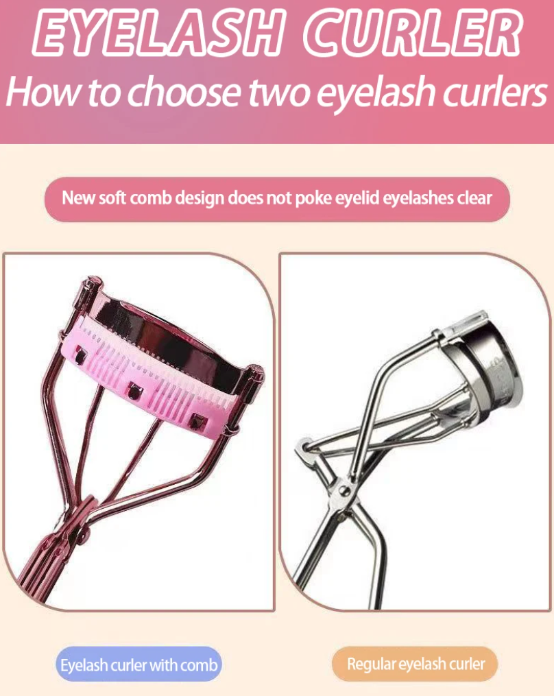 Professional Rose Gold Eyelash Curler, Ladies Accessories Quick Styling Compact Portable