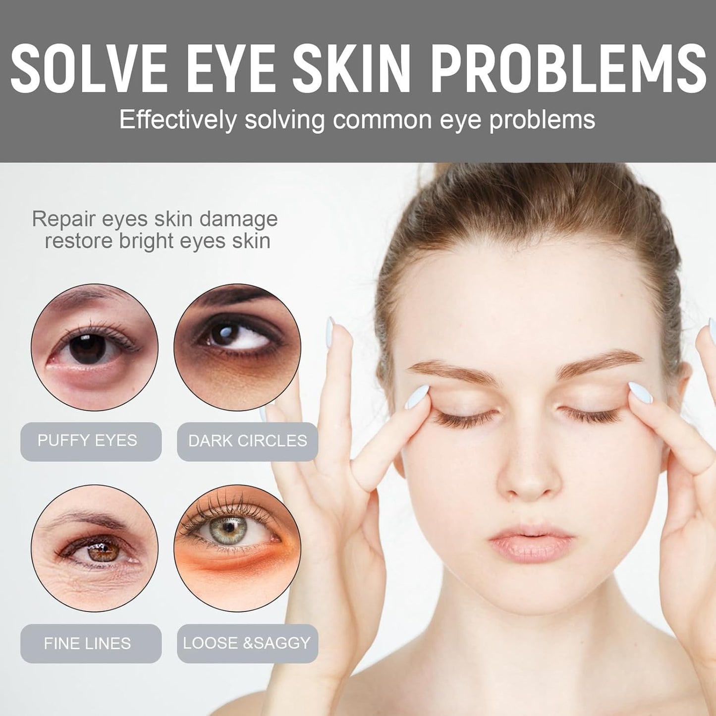 Retinol Intense Reactivating Eye Cream,Retinol Eye Cream,Dark Circles under Eye Treatment Women,Anti Aging Eye Cream,Eye Cream for Dark Circles and Puffy Eyes,Eye Bags Remover,Eye Cream for Wrinkles
