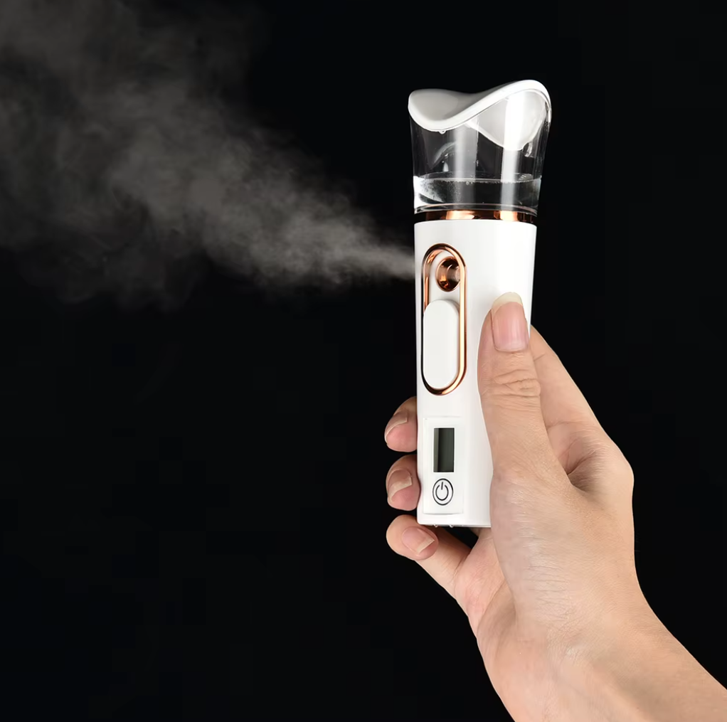 Nano Facial Sprayer – Rechargeable Portable Face Steamer & Hydrating Mist Device