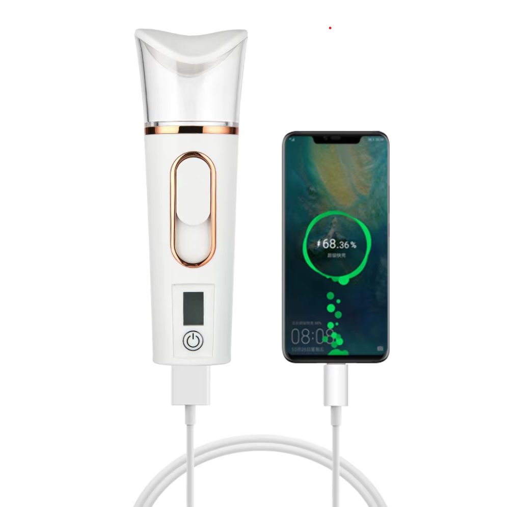 Nano Facial Sprayer – Rechargeable Portable Face Steamer & Hydrating Mist Device