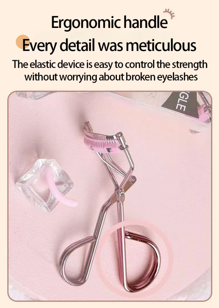 Professional Rose Gold Eyelash Curler, Ladies Accessories Quick Styling Compact Portable