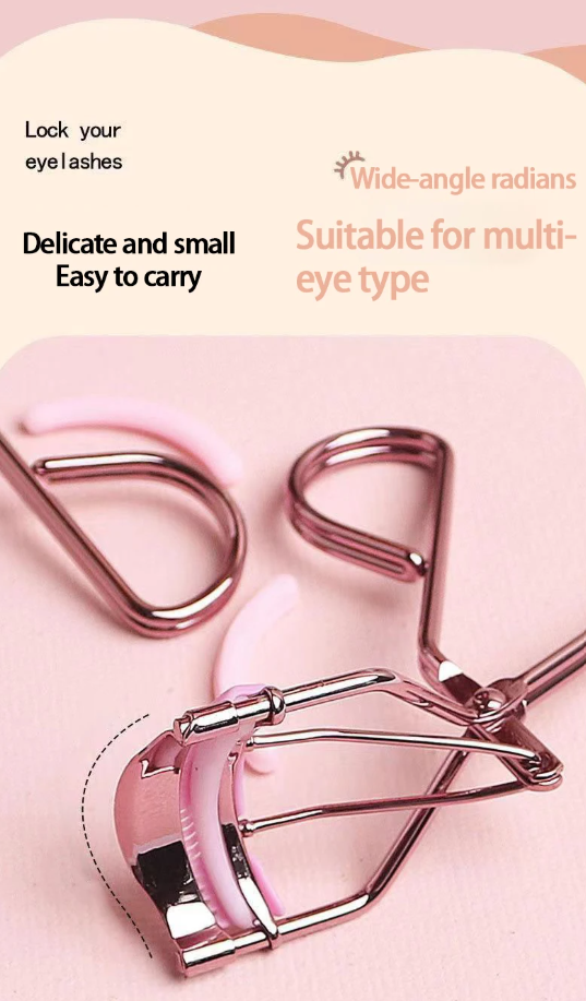 Professional Rose Gold Eyelash Curler, Ladies Accessories Quick Styling Compact Portable