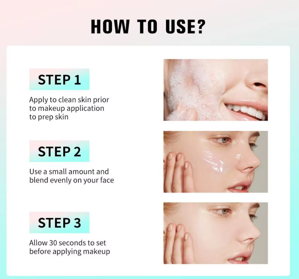Power Grip Primer Gel β 24ml - Hydrating Face Primer for Smoothing Skin