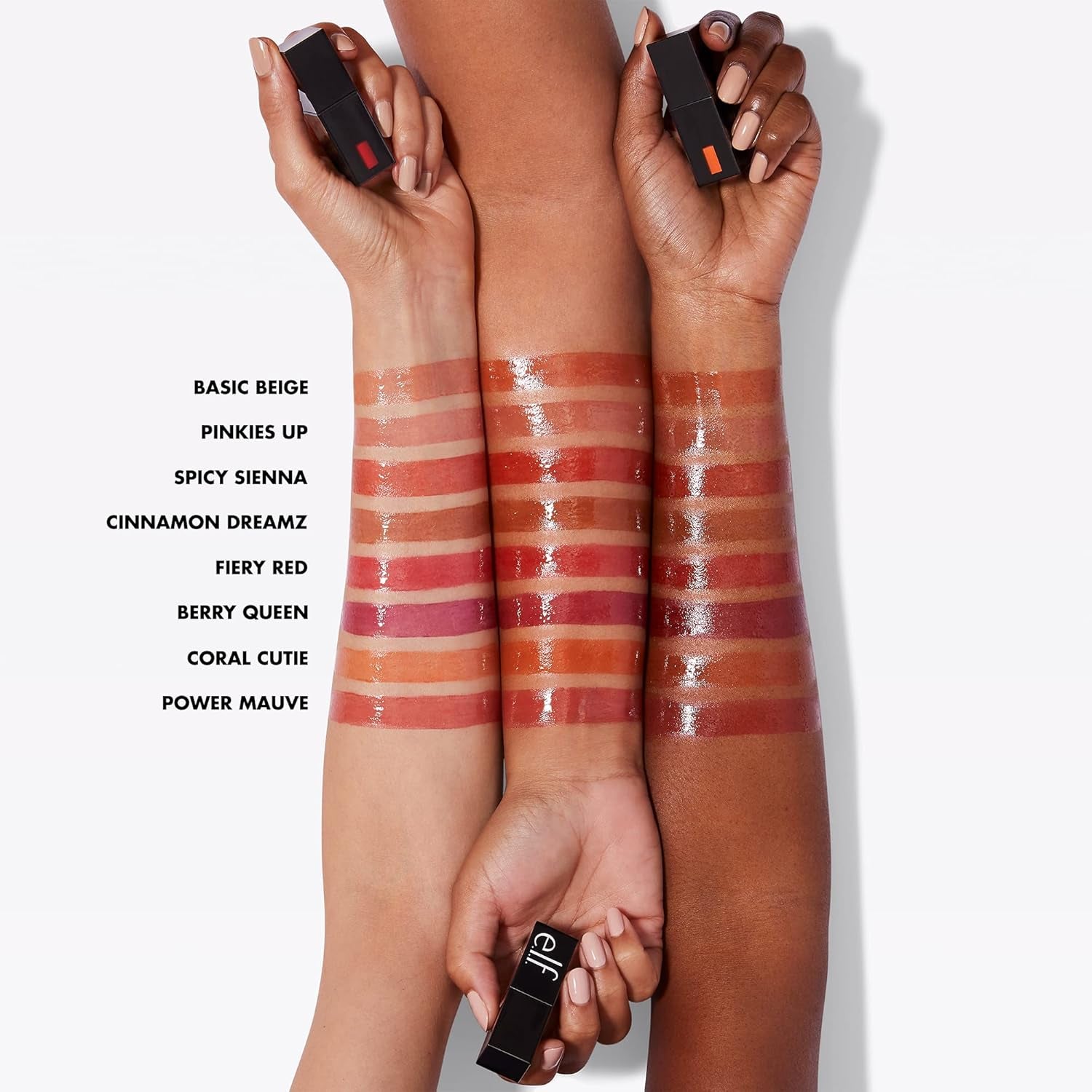 Cosmetics Glossy Lip Stain, Lightweight, Long-Wear Lip Stain for a Sheer Pop of Colour & Subtle Gloss Effect, Power Mauves