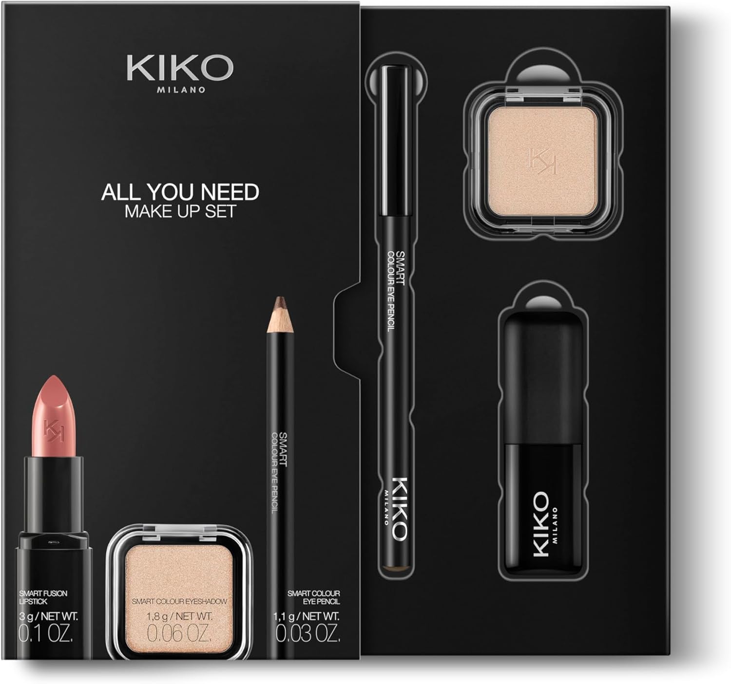 All You Need Make up Set, Make-Up Kit Containing: Lipstick, Eyeshadow and Eye Pencil