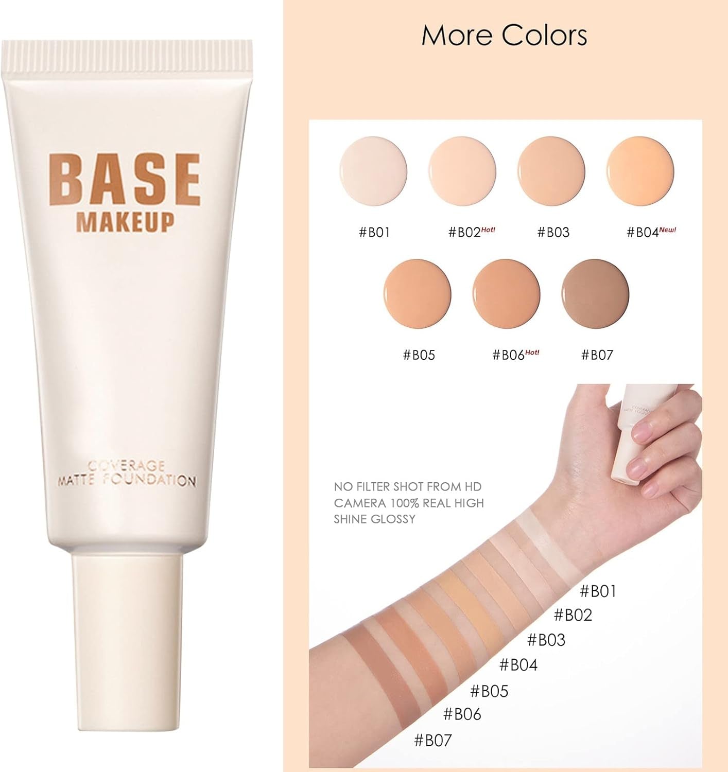 Under Eye Concealer for Dark Circles Makeup Lasting Powder Liquid Foundation Moisturizing Concealer Moisturizing Oil Control Women'S Foundation 30Ml Infallible Pro Glow