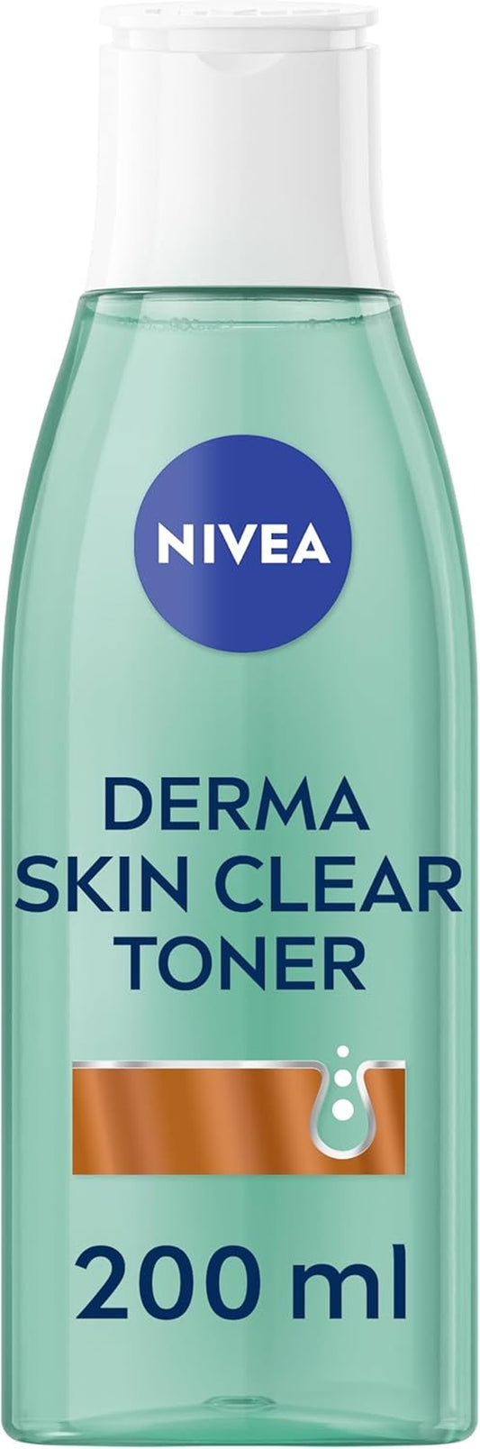 Derma Skin Clear Toner (200Ml), Cleansing and Hydrating, Salicylic Acid Toner Enriched with Niacinamide to Rebalance the Skin and Remove Impurities