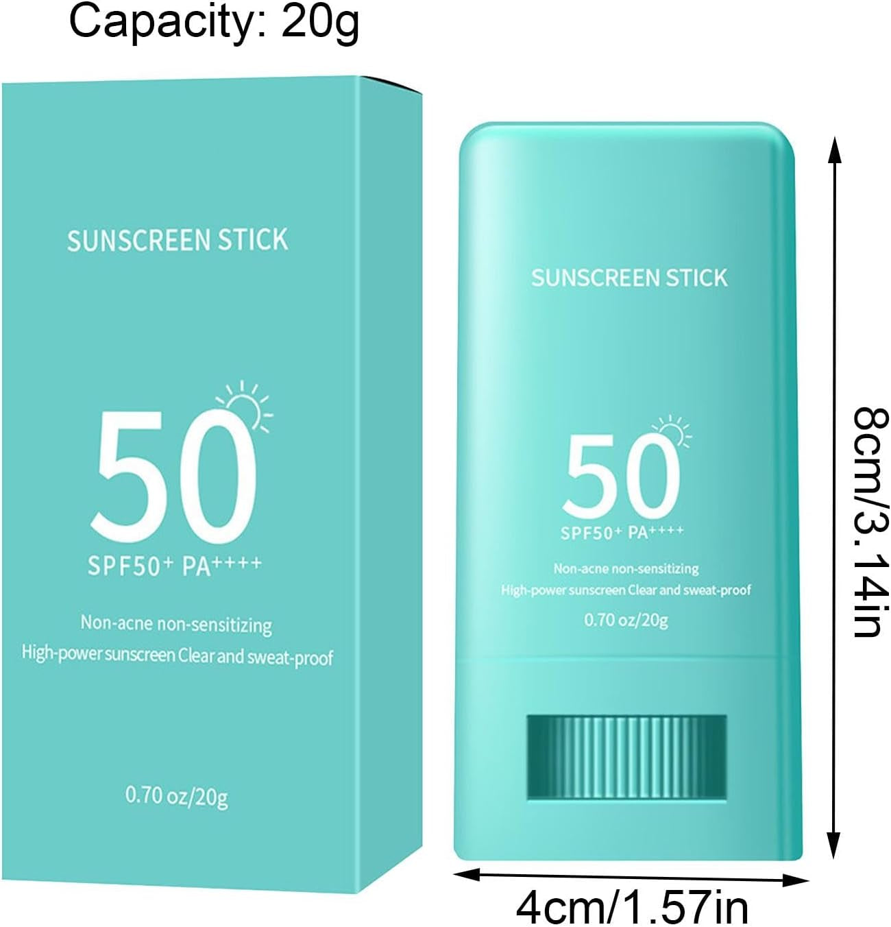 Sun Cream Stick SPF 50, Sunscreen Stick, Face Sunscreen, Long Lasting, Easy Use, All Skin Types