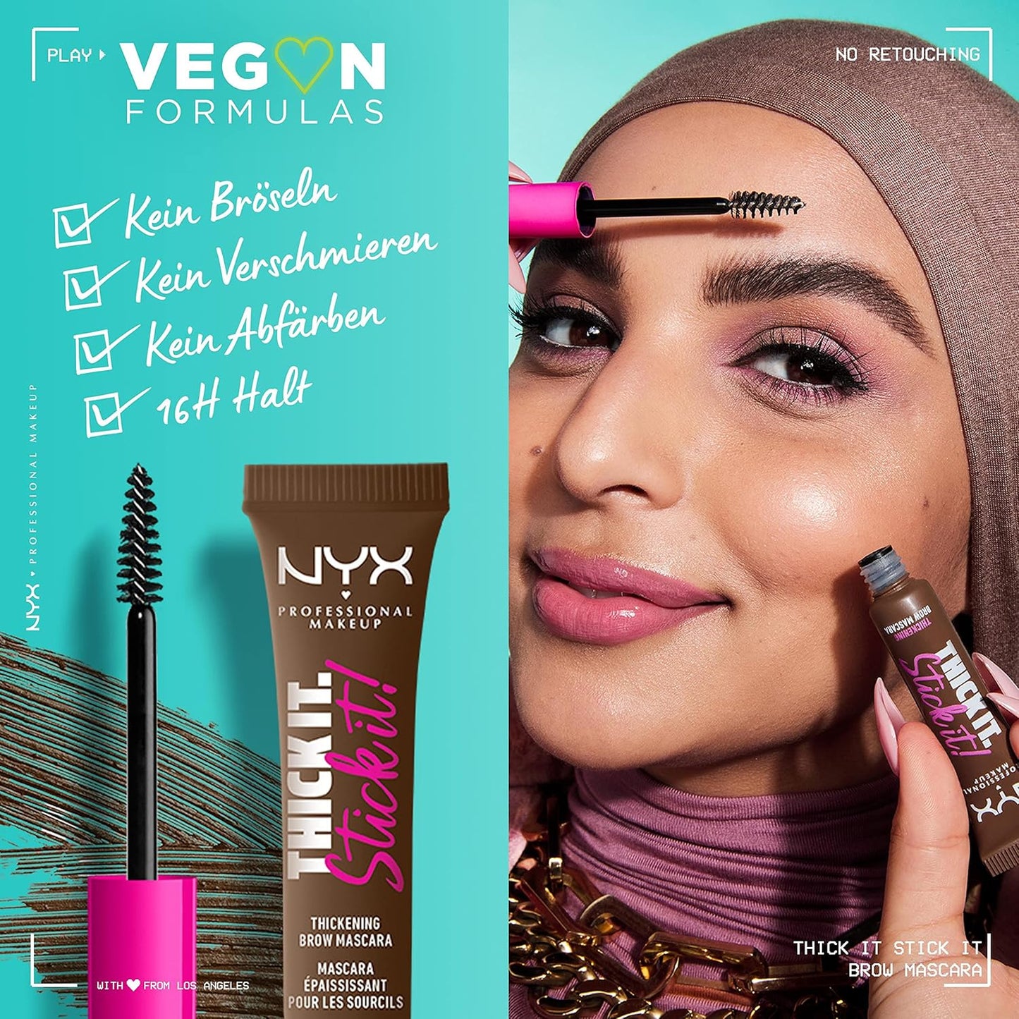 Thick It. Stick It! Brow Mascara, Tints & Thickens with 16Hr Wear, Taupe (Pack of 2)