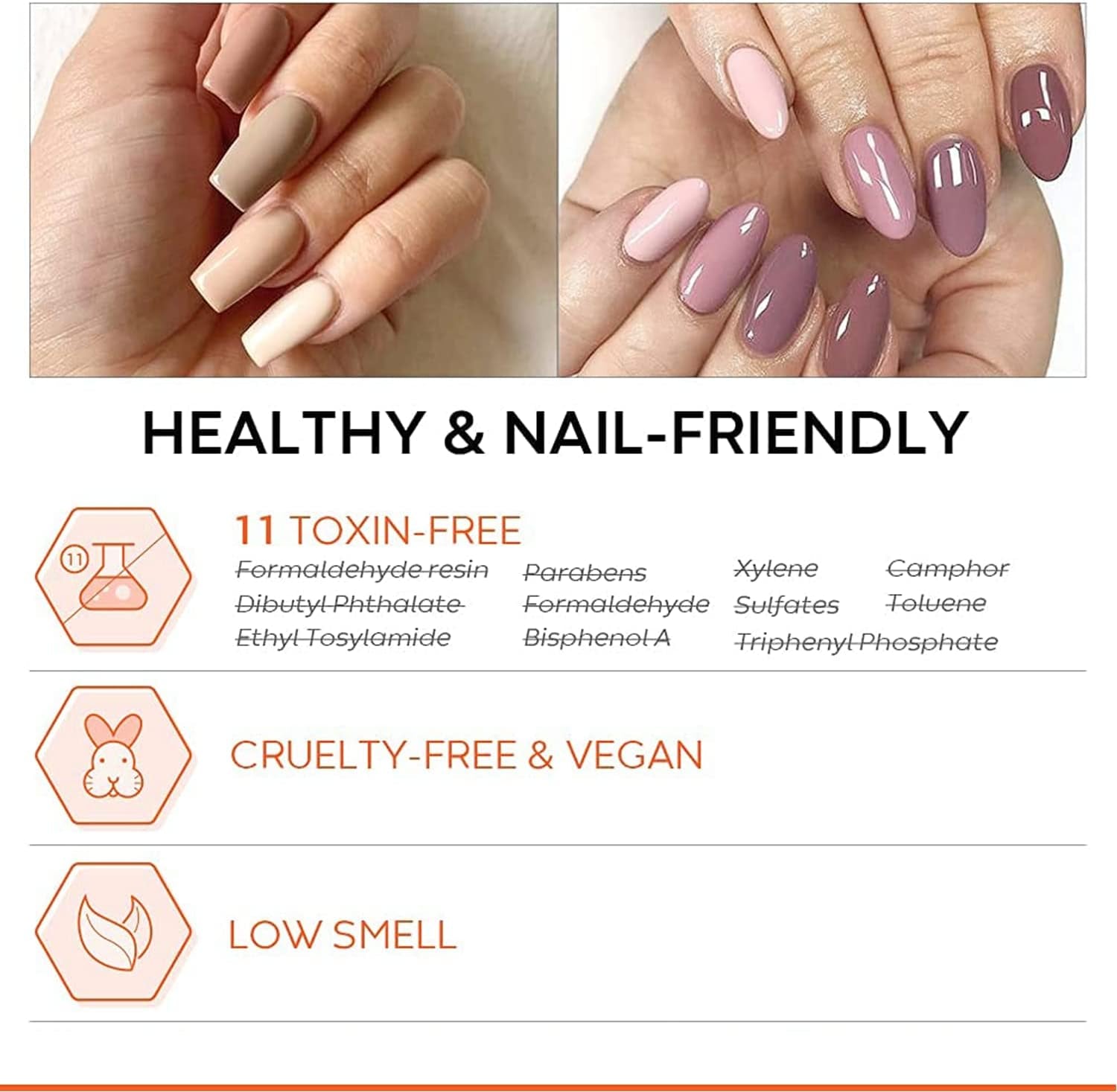 Gel Nail Polish Set, 7 Colors Nude Pink Brown Gray Set Soak off All Seasons Art Salon Mother'S Day Gifts Manicure