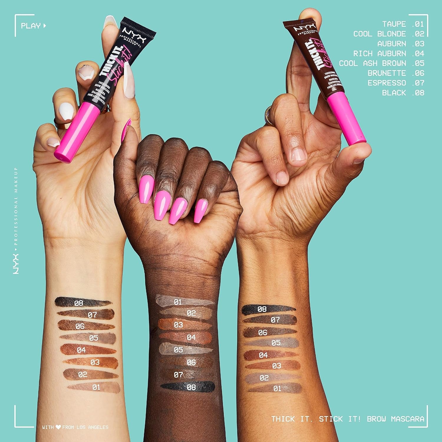 Thick It. Stick It! Brow Mascara, Tints & Thickens with 16Hr Wear, Taupe (Pack of 2)