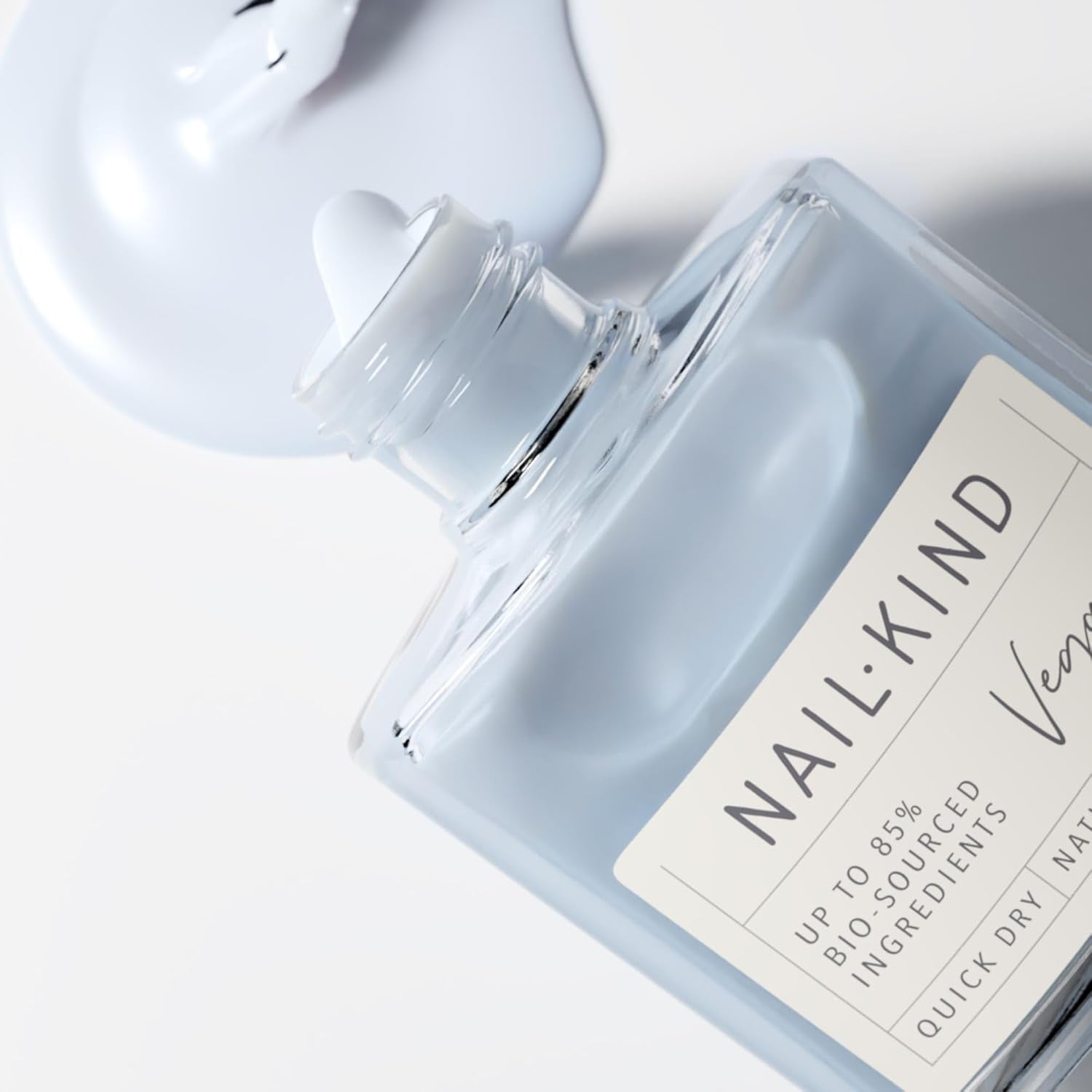 Light Blue Nail Polish - Cloud City - Light Misty Blue Nail Varnish - Vegan Nail Lacquer + Peta Certified + Cruelty Free - Quick Drying Long Lasting - Chip Resistant Manicure - 8Ml