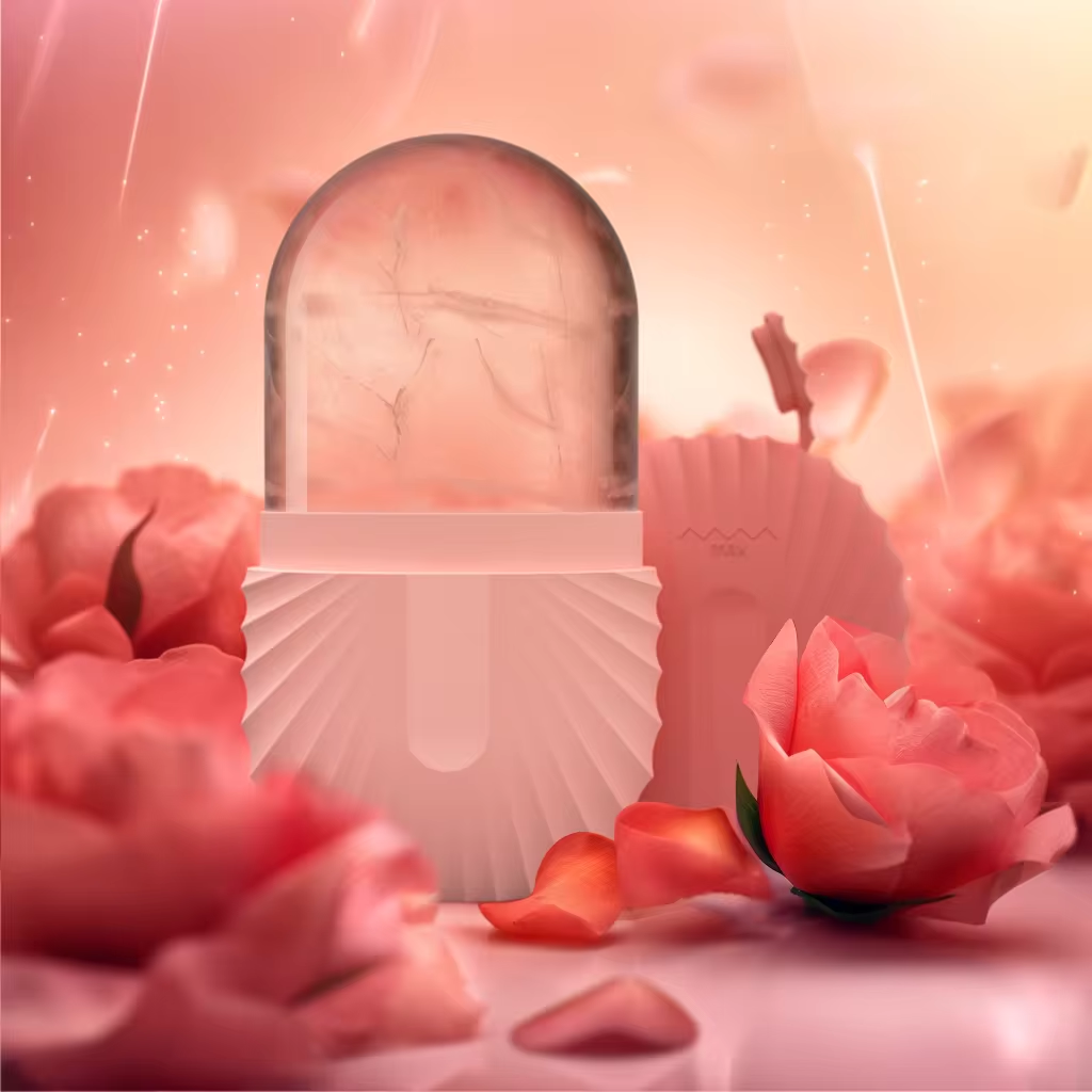 قالب مكعبات ثلج للوجه من السيليكون - أداة تدليك للوجه قابلة لإعادة الاستخدام - بكرة ثلج للعناية بالبشرة والجمال