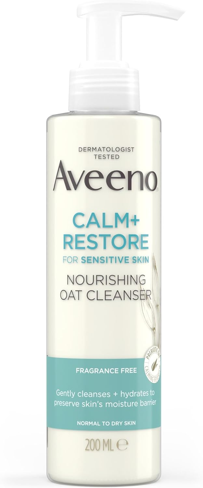 Aveeno Face Calm + Restore Nourishing Oat Cleanser - (1X 200ml)