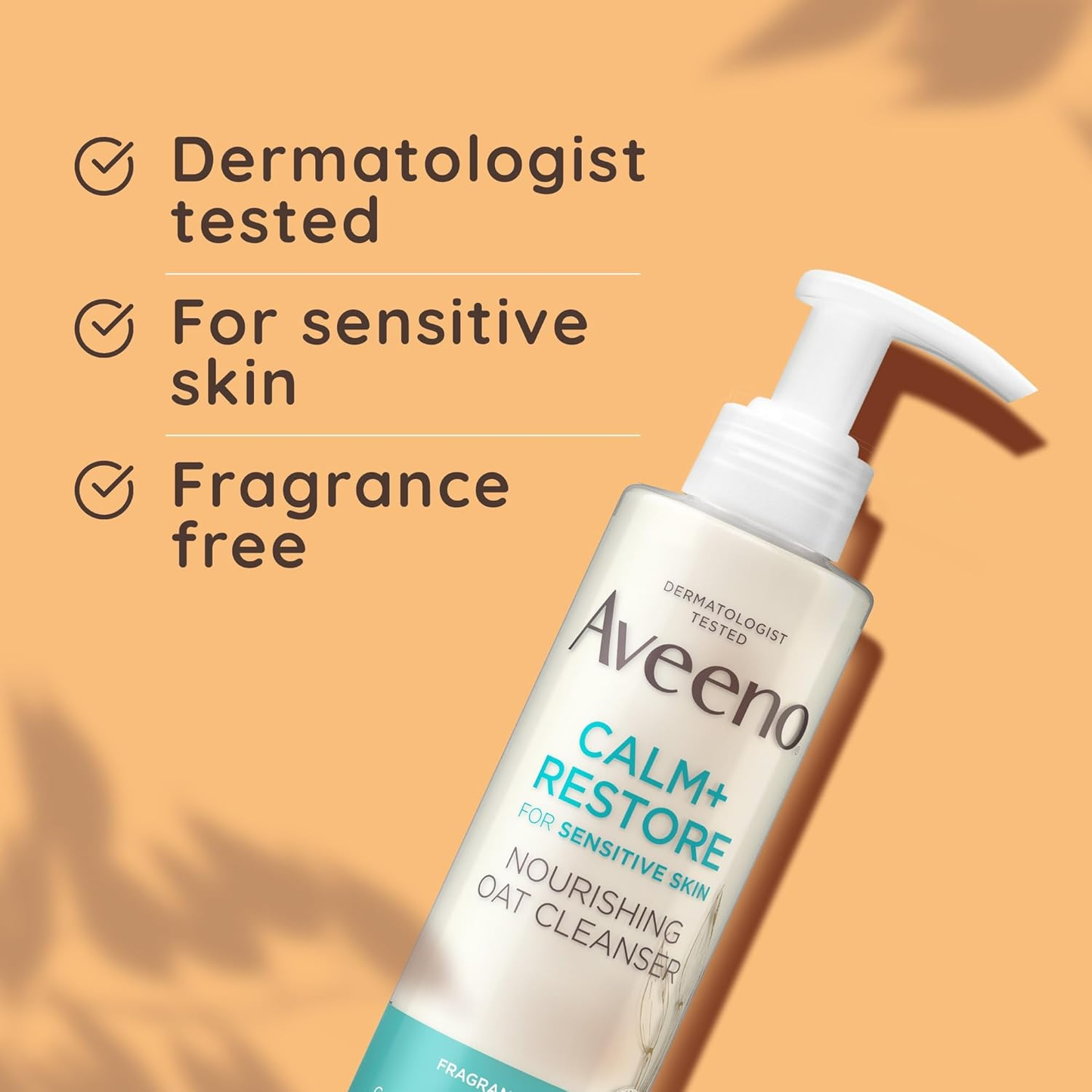 Aveeno Face Calm + Restore Nourishing Oat Cleanser - (1X 200ml)