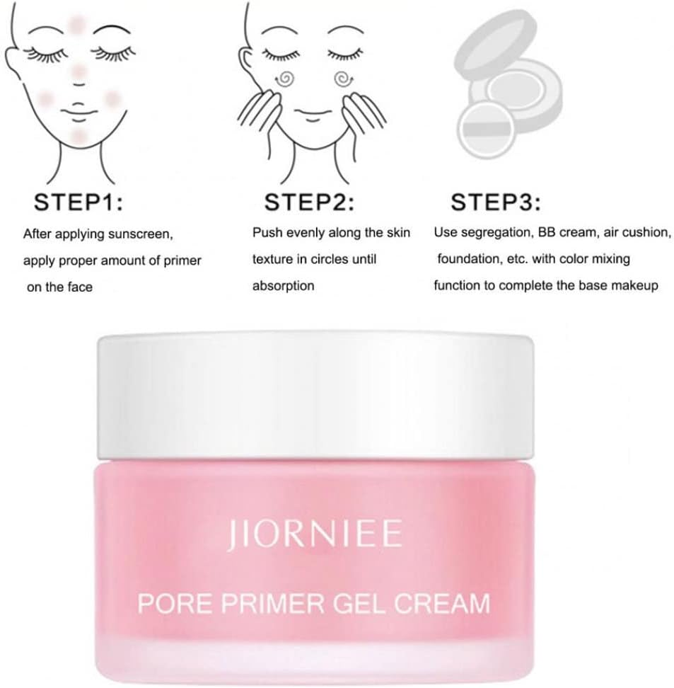Jiorniee Face Makeup Primer, Pores Shrink, Concealer Cream - 30ml