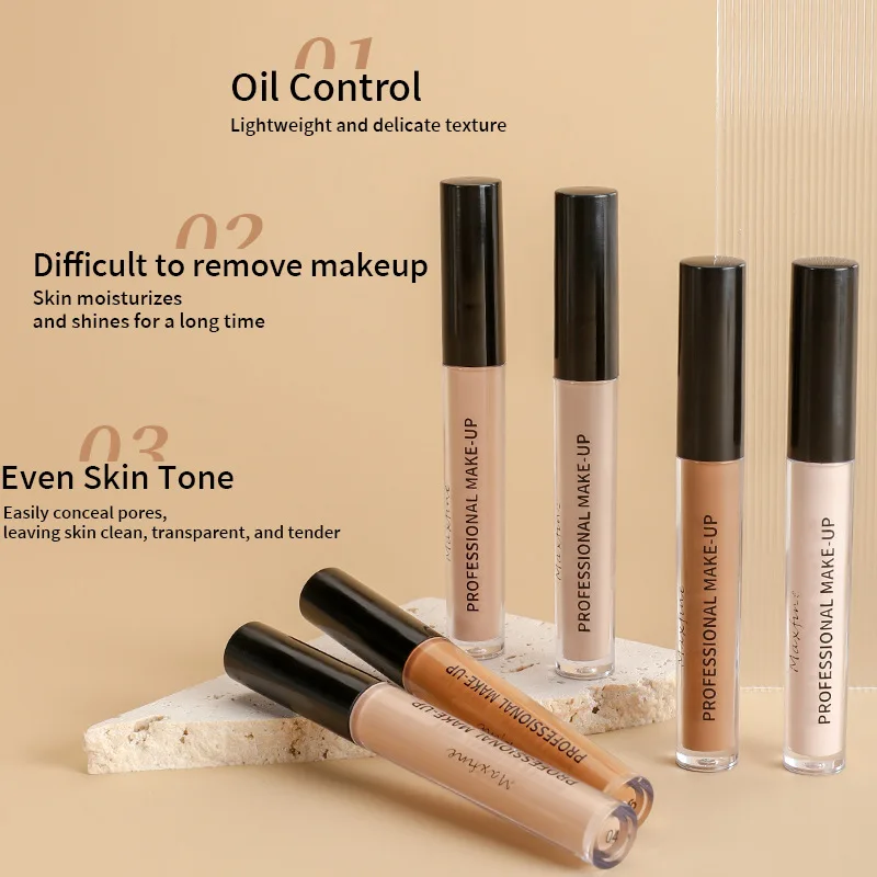 High-Coverage Matte Liquid Concealer – Waterproof, Long-Lasting & Oil-Control Formula