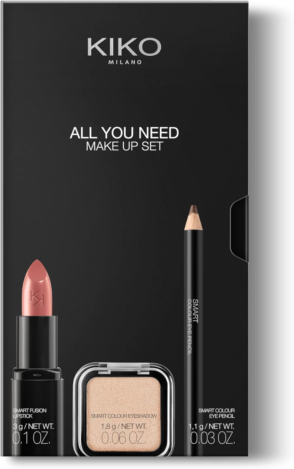All You Need Make up Set, Make-Up Kit Containing: Lipstick, Eyeshadow and Eye Pencil