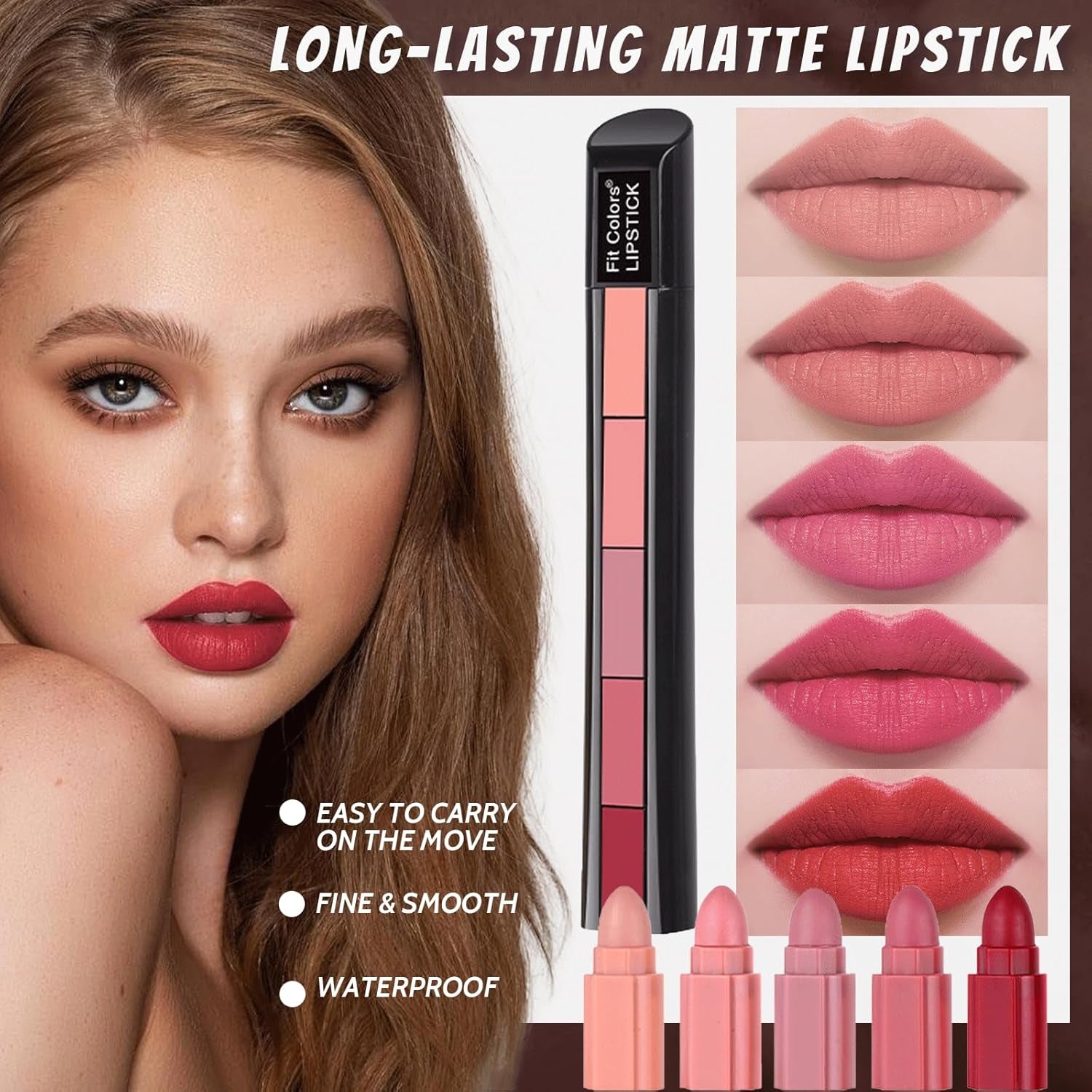 All in One Makeup Kit Full Kit Makeup Set & Portable Travel, Eyeshadow Palette Face Primer Foundation Make up Concealer Eyeliner Stamp Mascara 5Color Lipstick, Face Make-Up Gift Set